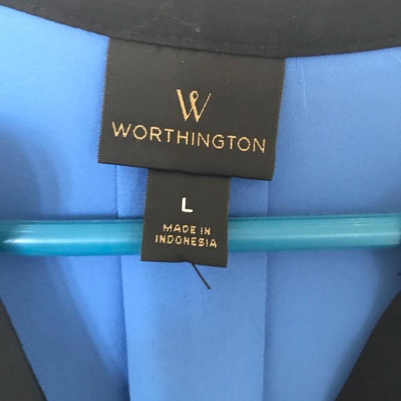 Worthington Blue/Black rarely worn tank top - Picture 4 of 4